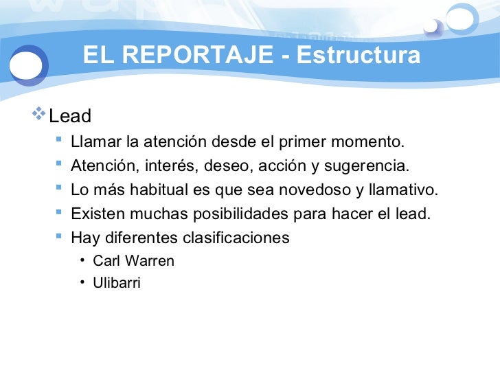 El reportaje