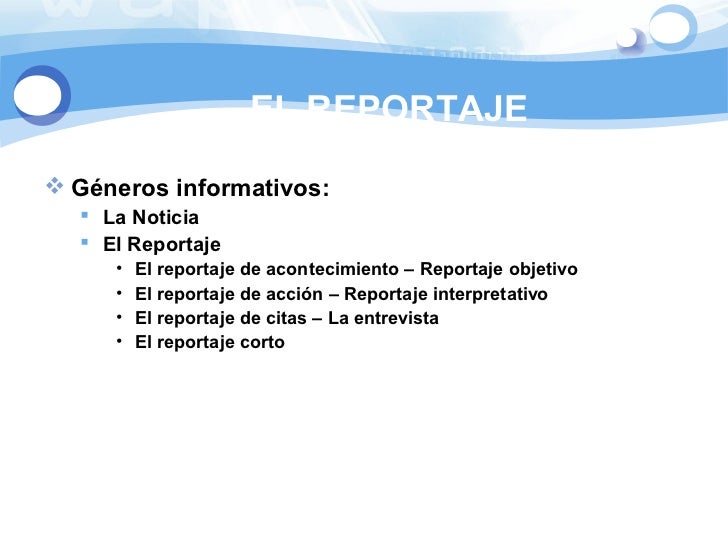 El reportaje