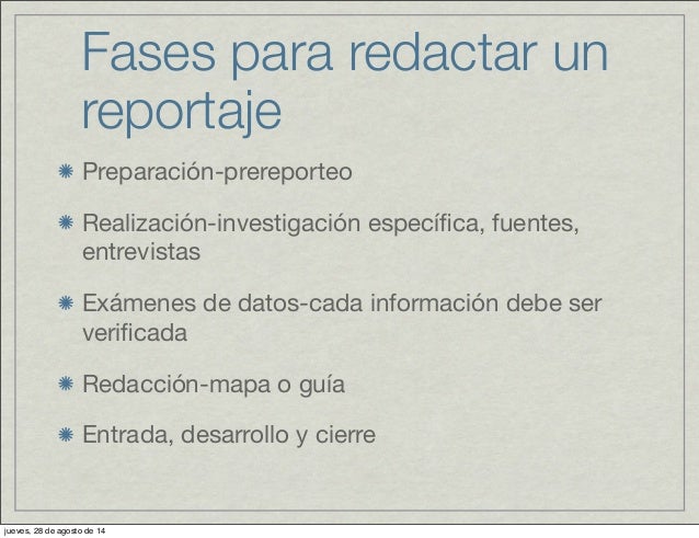 El reportaje