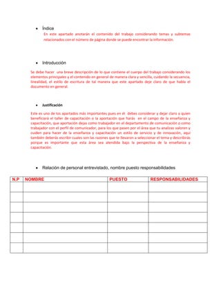 El reporte de la fase 2 . estructura