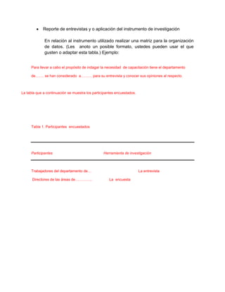 El reporte de la fase 2 . estructura