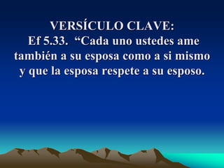 Si un hombre ama a la mujer como es debido ,la mujer  recibe respeto.