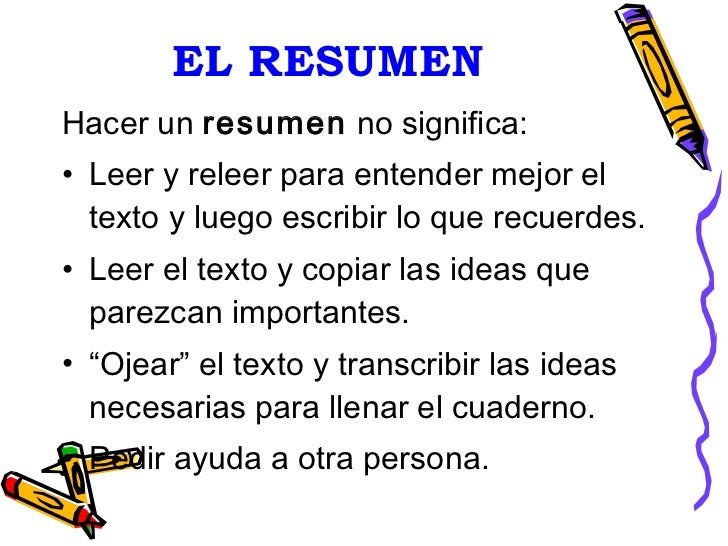 Pasos Para Hacer Un Resumen - El Resumen 2 728 