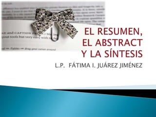 L.P. FÁTIMA I. JUÁREZ JIMÉNEZ
 