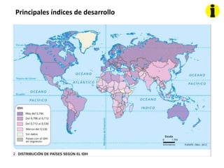 Principales índices de desarrollo
 