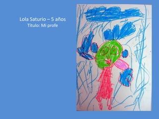 Lola Saturio – 5 años
Título: Mi profe

 