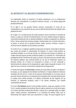 El retrato y el relieve conmemorativo PDF