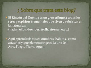 El Rincon del Duende en Power Point