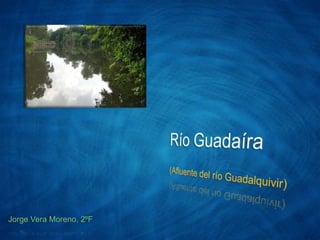 Río Guadaíra(Afluente del río Guadalquivir) Jorge Vera Moreno, 2ºF 
