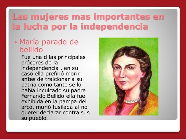 Resultado de imagen para maria parado de bellido que hizo por el peru