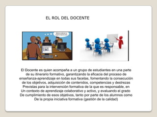 El rol del estudiante y docente luz dary | PPTX