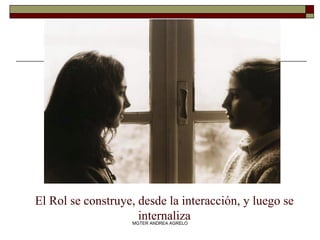 El Rol se construye, desde la interacción, y luego se internaliza MGTER ANDREA AGRELO 