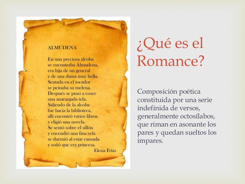 El romance