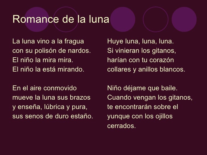 El Romance De La Luna el romance de la luna