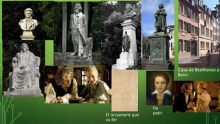 Casa de Beethoven a
Bonn
El testament que
va fer
De
petit
 