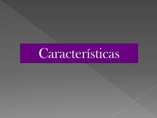 Características
 