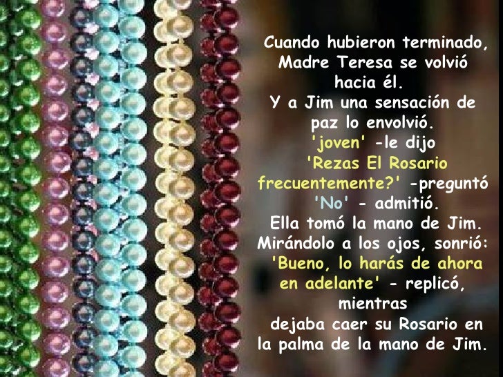 El rosario de la madre teresa de calcuta