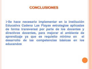 El ruidos en las aulas