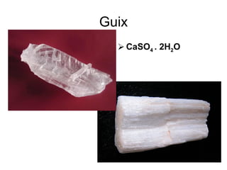 Guix CaSO 4  . 2H 2 O  