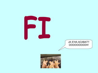 FI JA S’HA ACABAT? OOOOOOOOOH! 