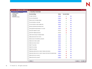 18   © Novell, Inc. All rights reserved.
 
