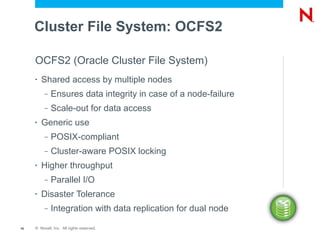Ocfs2 Pacemaker Perfomance Tuning, Monitoring, Management: Getting the Most from SUSE ...