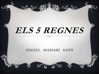 ELS 5 REGNES
 ISMAEL MASSARI SAIDI
 