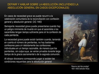 Absolución El Sacramento de la Reconciliación. | PPTX
