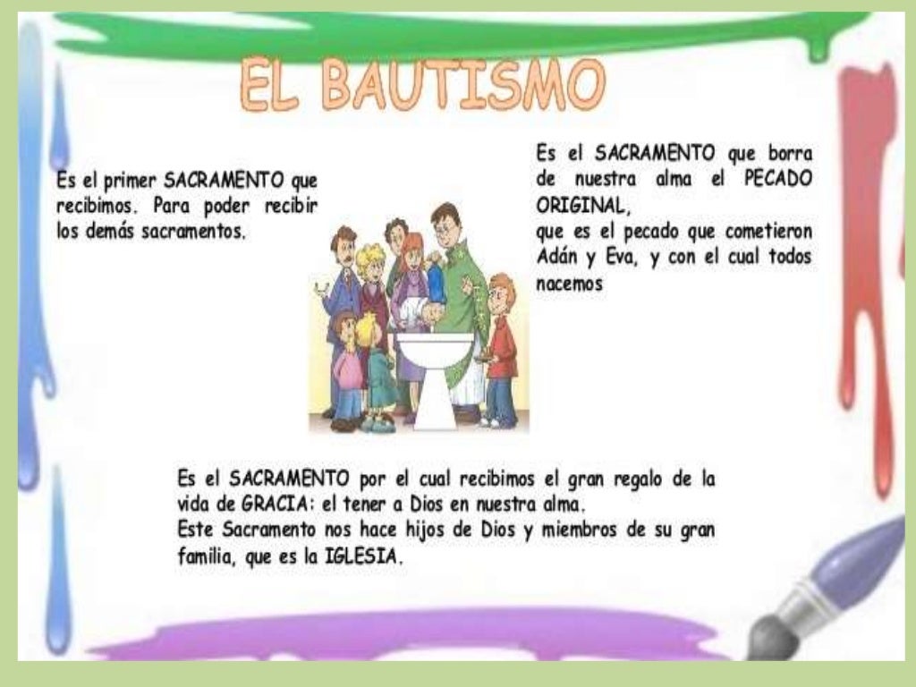 El sacramento del bautismo