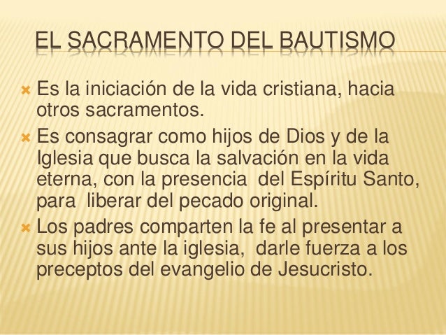 El sacramento del bautismo modulo 3