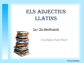 ELS ADJECTIUS
LLATINS
1a i 2a declinació
Escolàpies Sant Martí

Sílvia Montals

 
