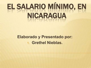 El salario mínimo en Nicaragua