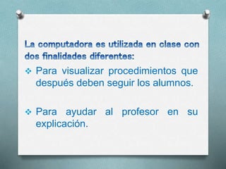 Herramientas para elaborar
presentaciones multimedia:
Expresa Bartalome,2012, que:
Existen programas específicos para elab...
