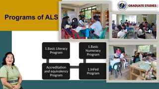 Report on Alternative Learning System (ALS) in Division of El Salvador ...