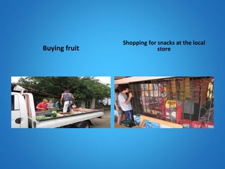 Buying fruit Shopping for snacks at the local store 