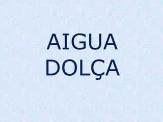 AIGUA
DOLÇA
 