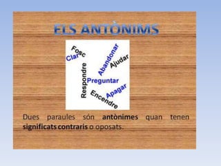 Els antònims
