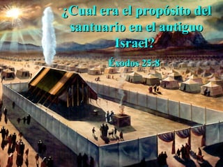 ¿Cual era el propósito del
 santuario en el antiguo
        Israel?
        Éxodos 25:8
 