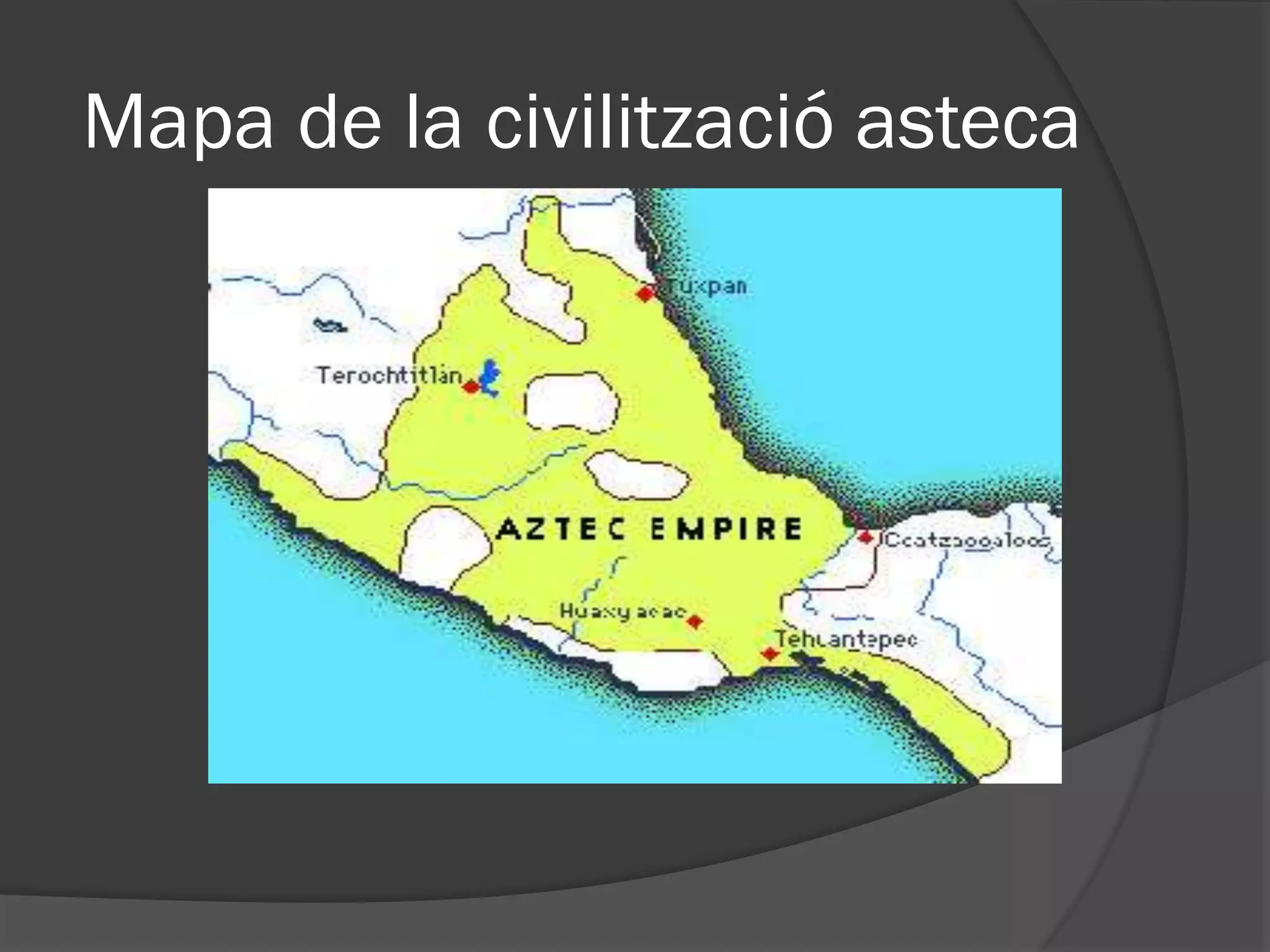 Mapa de la civilització asteca
 