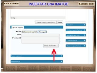 INSERTAR UNA IMATGE 