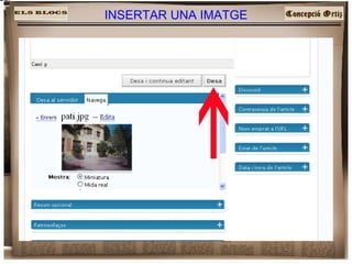 INSERTAR UNA IMATGE 