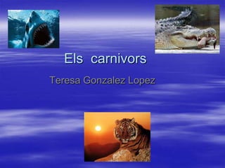 Els carnivors
Teresa Gonzalez Lopez
 