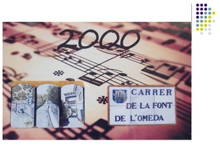 CARRER MAJOR








Aquest carrer era on s’agrupaven els principals oficis del
poble: el sastre, el celler, el bast...
