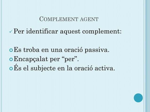 Els complements | PPTX