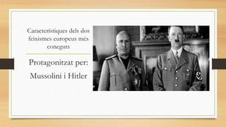 El feixisme italià
 