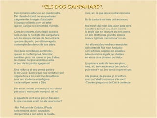 “ ELS DOS CAMPANARS”. 