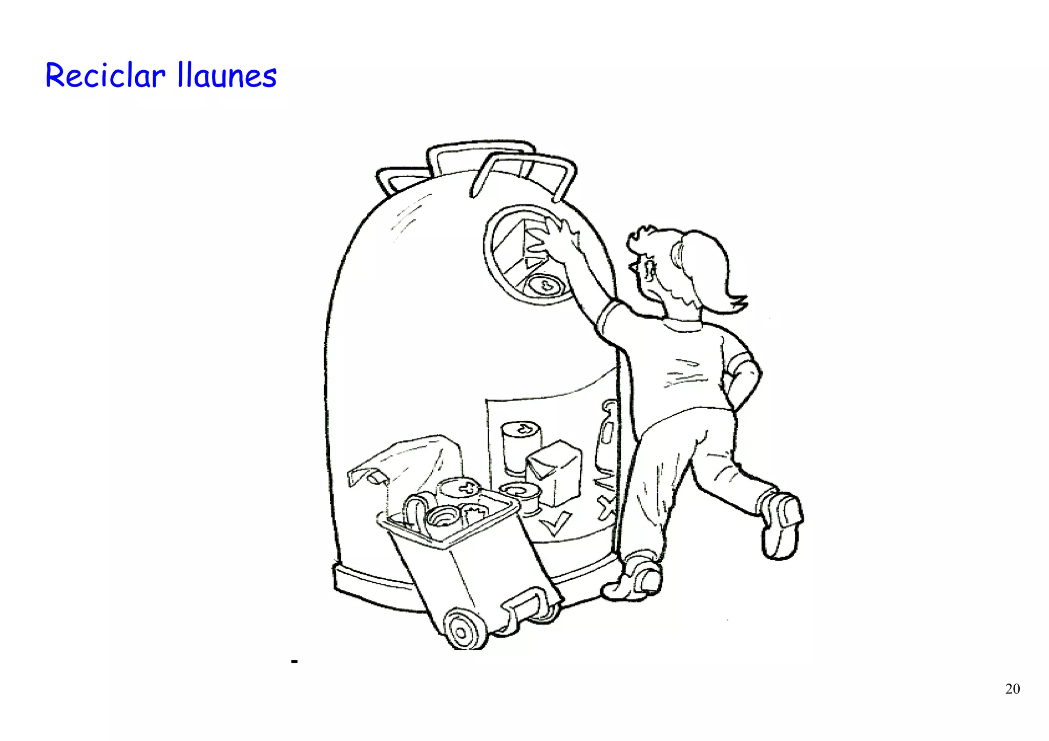 Reciclar llaunes




                   20
 