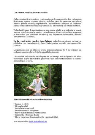 El secreto de la respiración