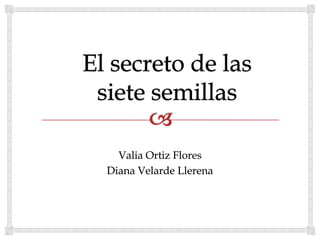 Valia Ortiz Flores
Diana Velarde Llerena
 