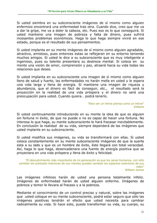 El secreto para atraer dinero en abundancia a su vida | PDF